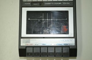 Vintage Sony Cassette Corder Recorder TCM - 848 No Power Cord 2