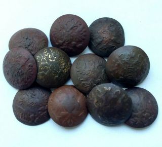 Ww1?russia,  Uniform Buttons Of The Russian Imperial Infantrymen,  No.  6