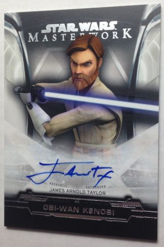 Topps 2019 Star Wars Masterwork James Arnold Taylor Autograph Obi - Wan Kenobi