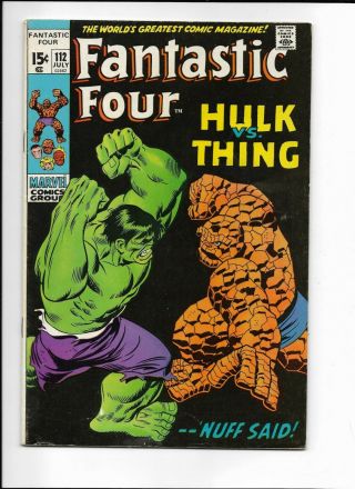 Fantastic Four 112 Classic Hulk Vs Thing