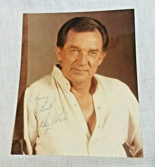 Ray Price Autographed 8x10 Photograph Hand Signed Color Photo Country Music Star