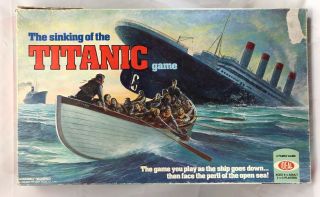 The Sinking Of The Titanic Vintage Board Game 1976 By Ideal Toy Corporation