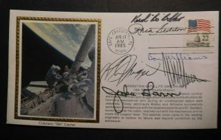 Fdc,  Nasa,  Sts - 51d,  Discovery,  Signed By Entire Crew,  Apr/17/1985