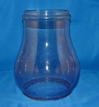 Antique 10 1/2 " Tall Barn/railroad Kerosene Lantern Glass Globe W/purple Hue