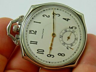 Vintage Antique Art Deco Waltham 17 Jewel 12 Size Colonial B Pocket Watch