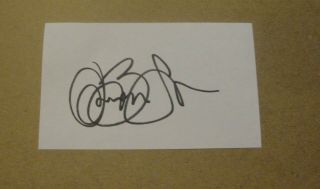 Jon Bon Jovi Signed 3x5 Index Card Autograph