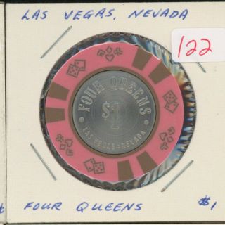 $1 Four Queens Club Las Vegas Nevada Casino Poker Chip Gambling Token