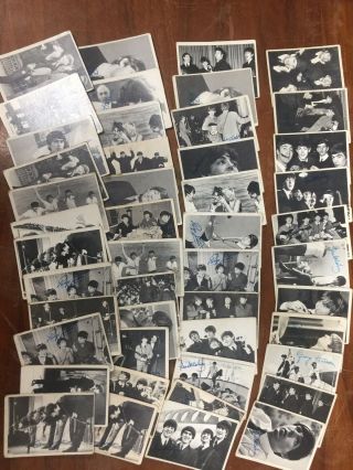 (58) Vintage 1964 T.  C.  G.  Beatles Trading Cards Series 1 Second Series 3rd Series