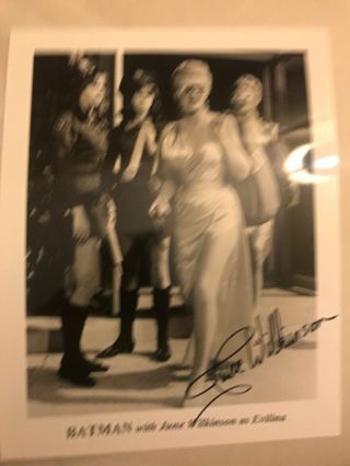 June Wilkinson Hand Signed 8x10 Photo Awesome Pose Evilina From Batman