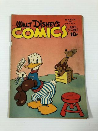 Walt Disneys Comics And Stories 54 Vintage Golden Age Comic Book