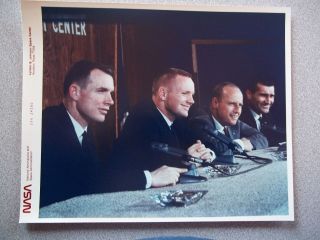 Vintage Red Gemini 8 & Back Up - News Conference