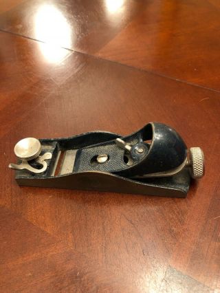 Vintage Stanley 60 - 1/2 P Low Angle Adjustable Throat Block Plane,  Made In Usa