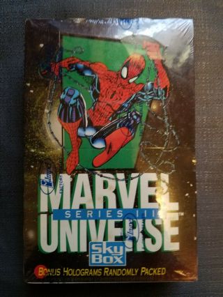 1992 Impel/skybox Marvel Universe Series Iii Trading Card Factory Box
