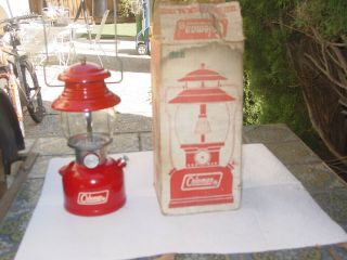 Vintage Coleman 200 A Single Mantle Lantern Year 2 / 72 In Oridinal Box Exc