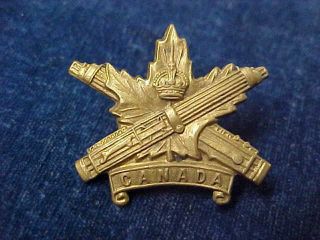 Orig Ww1 Collar Badge " Cmgc " Canadian Machine Gun Corps " Style D "