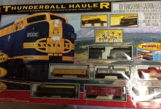 Vintage Life Like Thunderball Hauler Ho Scale Electric Train Set Santa Fe