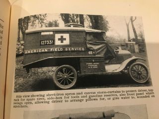 Rare Wwi American Field Service History 3 Vol.  Set W/maps Ambulance Service Afs