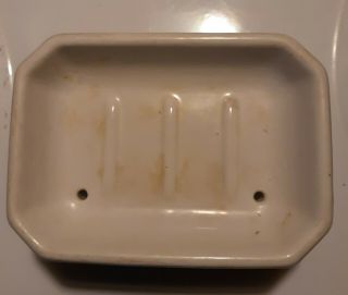 Antique Faucet Soap Holder Dish Tray Avco Sink Porcelain Victorian Soap Vintage