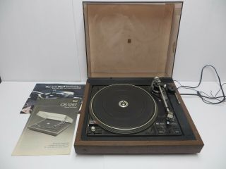 Vintage Dual Cs 1257 Automatic Belt Drive Turntable Record Player 45 33