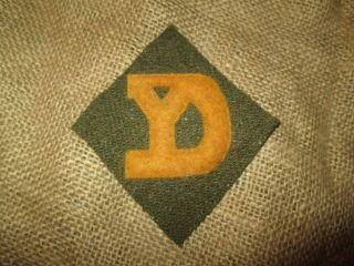 Wwi Us Army 26th Division Cavalry Patch Wool Aef