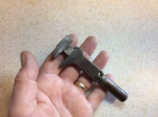 Small Antique Monkey Wrench Adjustable Spanner Old Tool W/ Markings Miniature