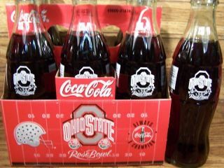 Ohio State Rose Bowl Champs,  1997,  6 - 8 Oz Coke Bottles