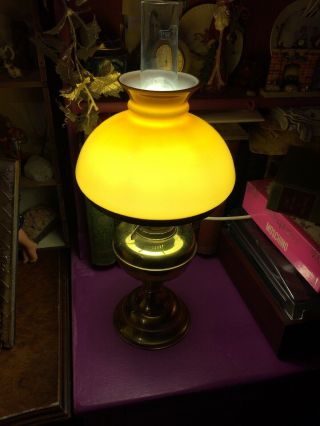 Antique Victorian Oil Lamp - Converted To Electric