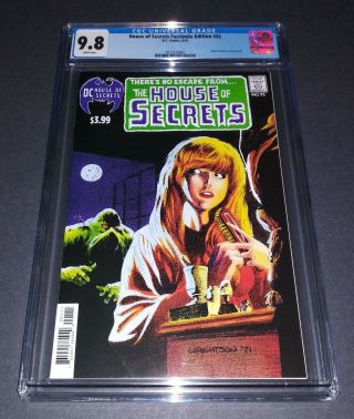 House Of Secrets 92 Facsimile Reprint Comic Bernie Wrightson Swamp Thing Cgc 9.  8