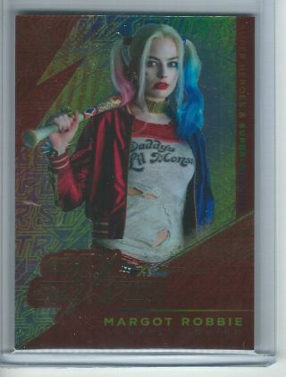 2019 Cryptozoic Dc Heroes & Villains Czx Margot Robbie Red Str Pwr Harley