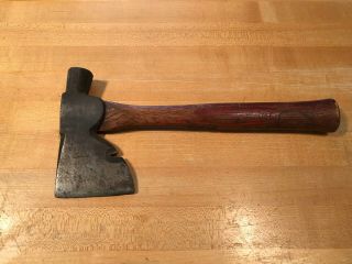 Vintage Plumb Victory Half Broad Axe Hatchet With Octagonal Hammer And Nail Pull