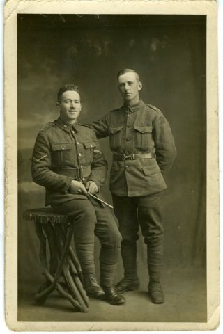 Ww1 Canada,  2 Members Of The 87th (canadian Grenadier Guards) Battalion,  Cef