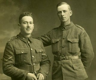 WW1 Canada,  2 Members of the 87th (Canadian Grenadier Guards) Battalion,  CEF 2