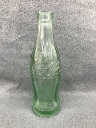 Vintage Coca Cola Bottle 6 Oz Green Mattoon,  Il