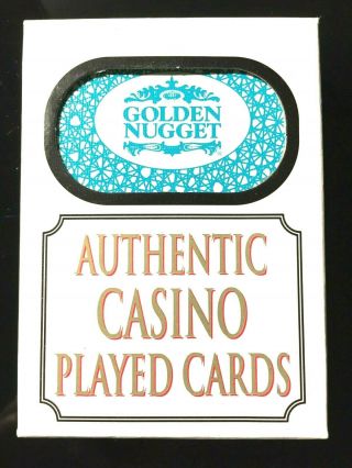 Authentic Las Vegas Nevada Golden Nugget Hotel Casino Playing Cards Deck Poker