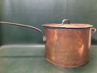 Massive Antique L.  F.  D.  & H.  Co.  York Wooster Street Copper Pot 35 Pounds 17 "