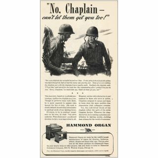 1944 Hammond Organ: No Chaplain Can 