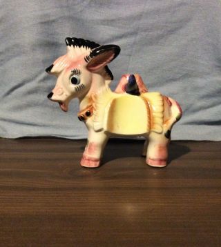Vintage Burro Donkey Figurine Ceramic Japan