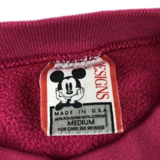 Vintage 90s Minnie Mouse Crewneck Sweatshirt Size Medium Retro Disney (Fits S) 3