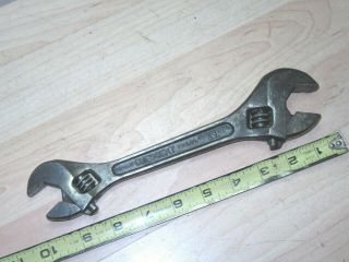Vintage Crescent Tool Co Double End Adjustable Wrench 8  - 10  User Tools