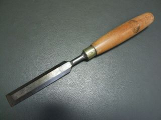 Bevel Edged Chisel 3/4 " Vintage Old Tool Boxwood Handle By Marples