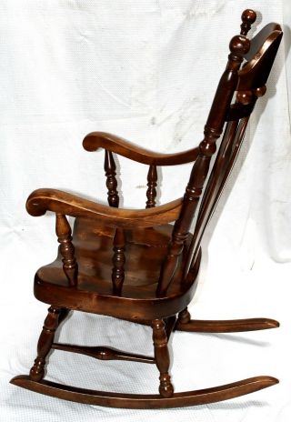 Vintage Lock 1776 Solid Birch Rocking Chair 2