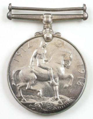 Wwi British Uk War Medal Pte A.  Woodcock Y.  & L.  R.  202210 Bwm Sterling Silver