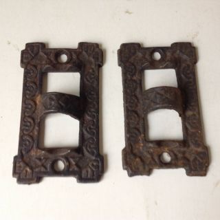 2 Vintage Cast Iron Wall Mounting Brackets For Wall Bracket Oil Lamp Fixture