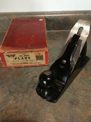 Vintage Miller Falls Tools No.  900 Smooth Plane 9” Long 2” Cutter