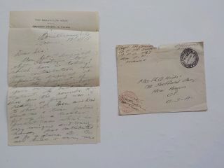 Wwi Letter 1918 The Salvation Army With The American Troops In France War Ww1