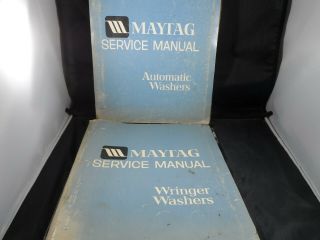 Vintage Maytag Appliance & Parts Manuals Washer,  Disposer,  Etc.