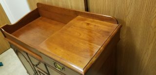 Vintage Dry Sink Cabinet Server Station Table - Colonial Style 2