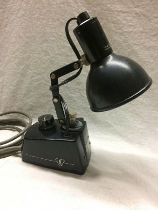 Vintage Bausch & Lomb Lamp 31 - 33 - 24 Black Illuminator Raytheon Light
