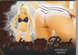 2019 Benchwarmer 25 Years Michelle Baena Copper Foil Looking Back Butt Card /4
