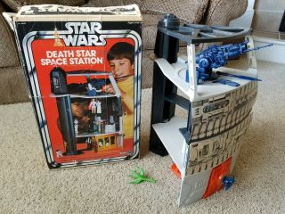 Vintage 1977 Kenner Star Wars Death Star Space Station Playset W/box & Dianoga